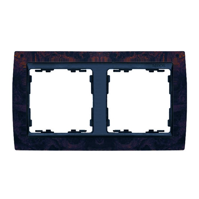 Рамка 2-м Simon82 корень ореха/графит (82825-68) Simon (Картинка 2)