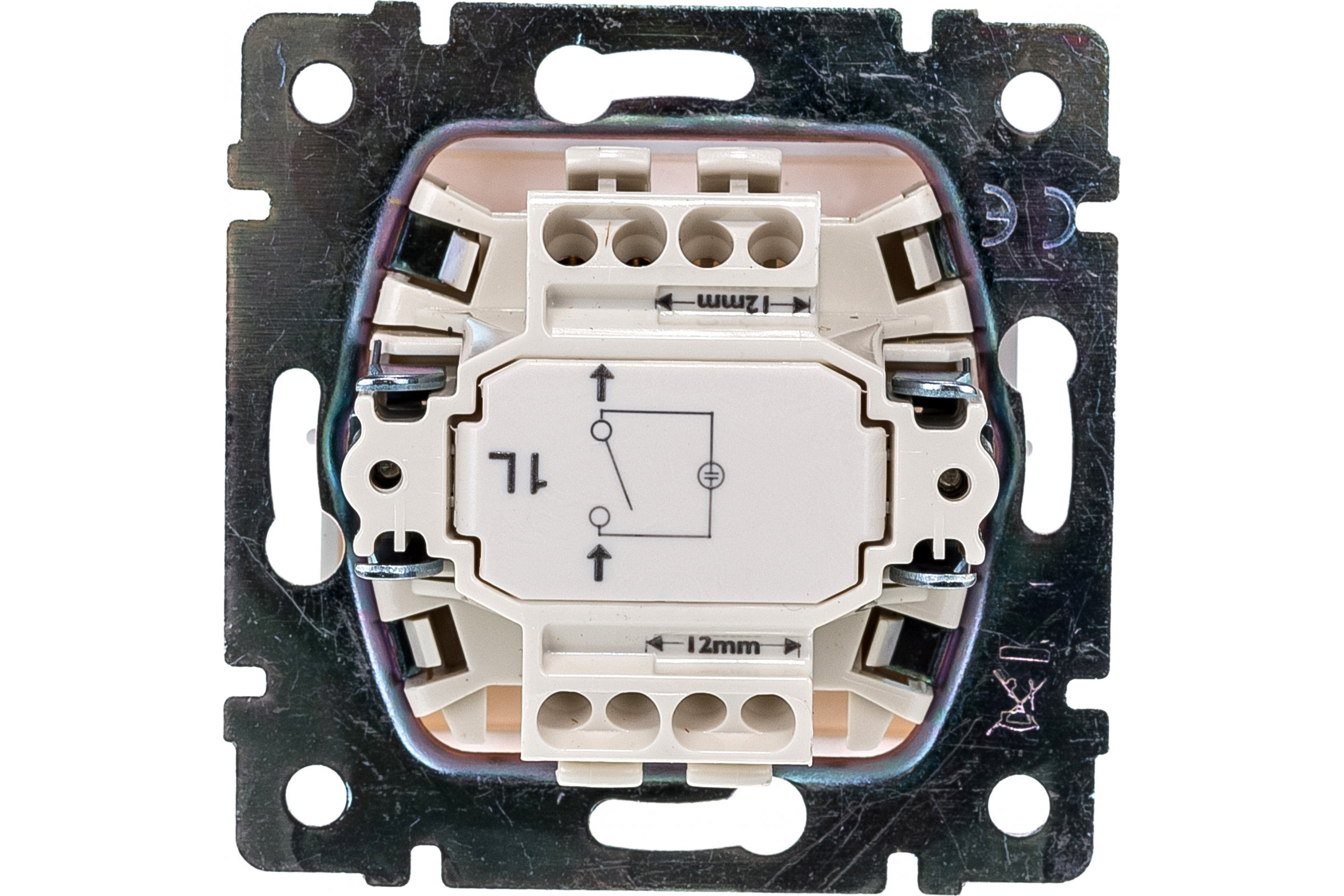 Выключатель VALENA 1кл. белый б/рамки с зел.инд. (774410) STD1L Legrand (Картинка 2)