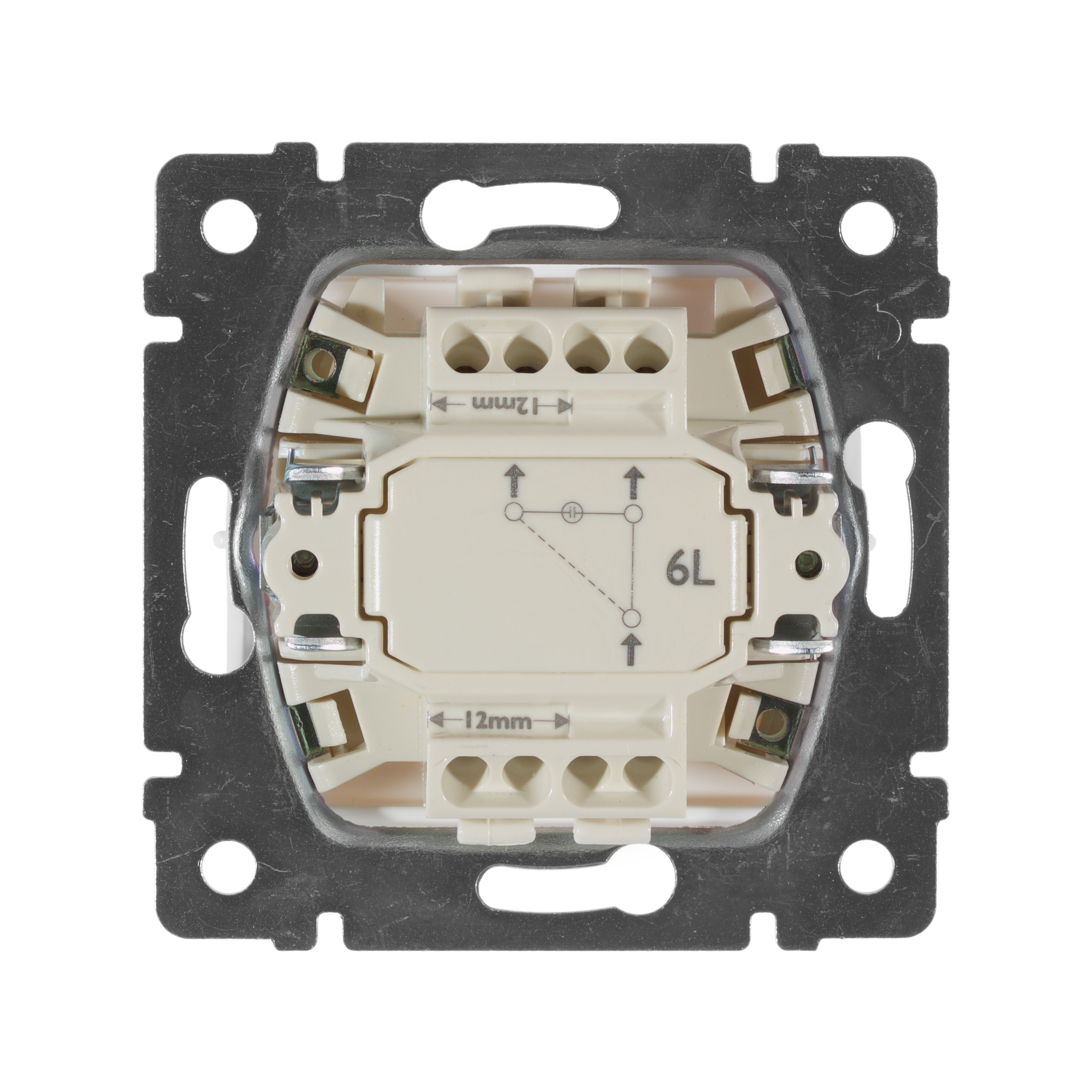 Переключатель VALENA 1кл. бел. б/рам. с зел.инд. (774426) STD6L Legrand (Картинка 2)