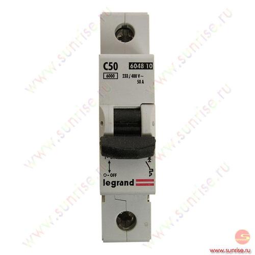 Автоматический выключатель LR 1п 50А C (604810) Legrand (Картинка 2)