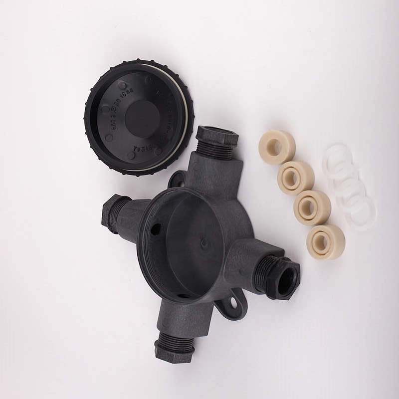 Коробка распределительная ОП У-409 4-х рожков. ABS пласт. (Картинка 2)