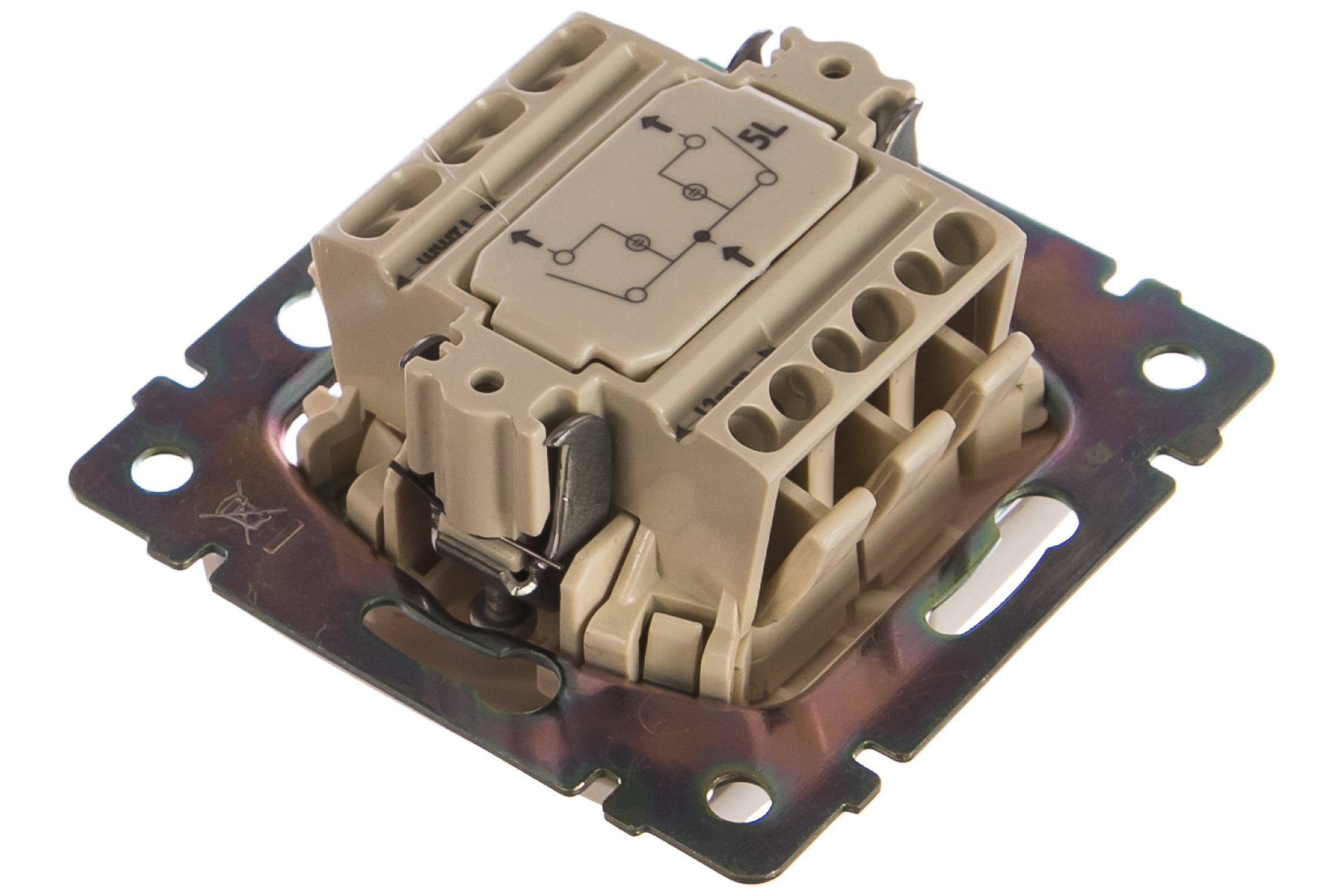 Выключатель VALENA 2кл. белый б/рамки с зел.инд. (774428) STD5L Legrand (Картинка 2)