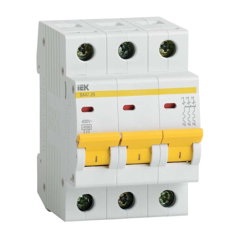 Авт. выкл. ВА 47-29 3п 50А С ИЭК (Картинка 2)