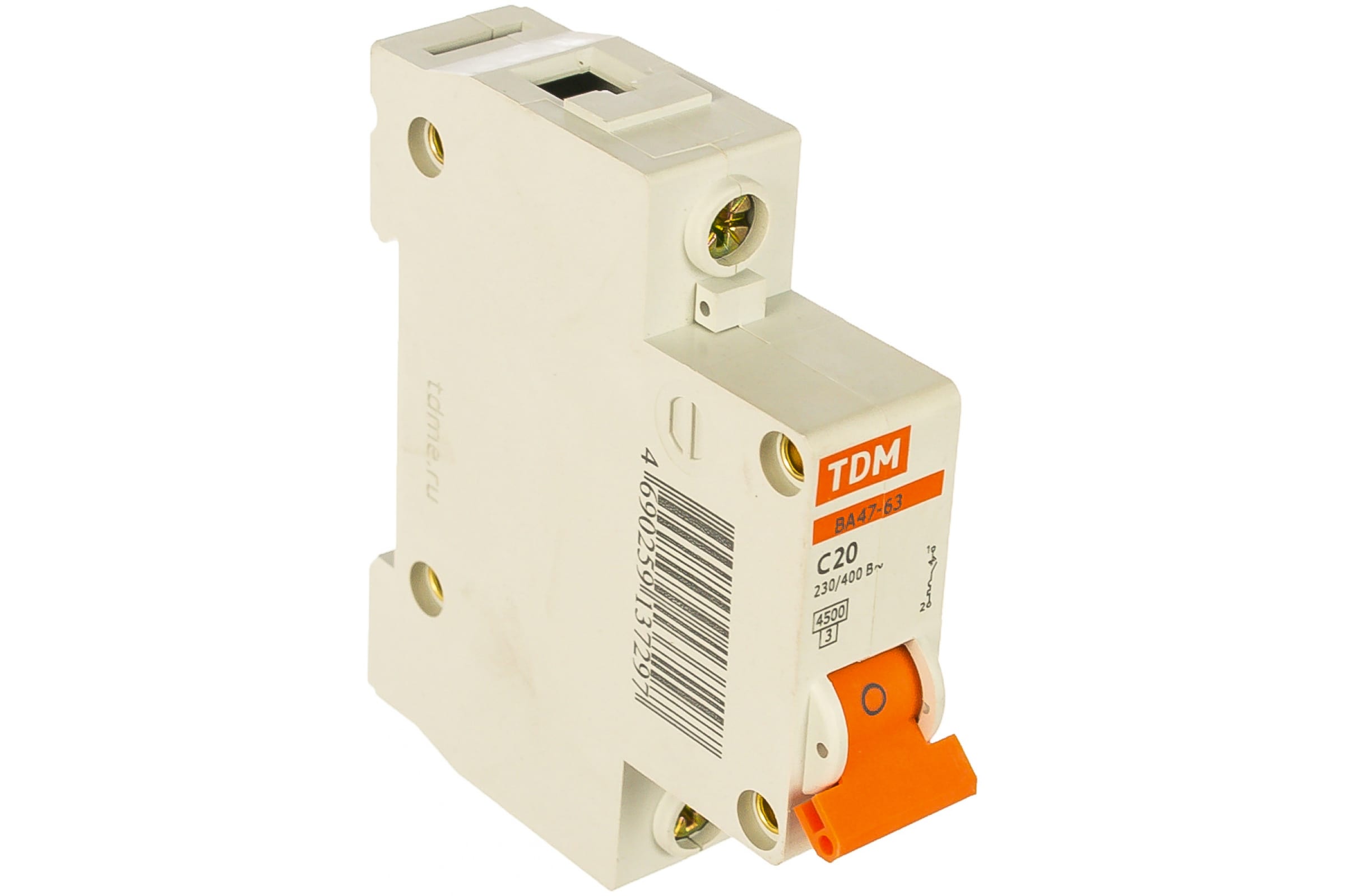 Автоматический выключатель ВА 47-63 1п 20А С 4,5кА TDM (Картинка 2)