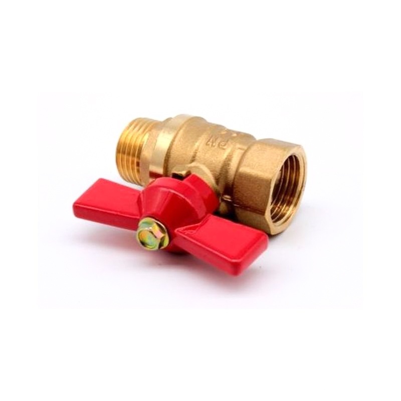 Кран шаровый бабоч. Ду15 латун (вн./нар.) (Картинка 2)