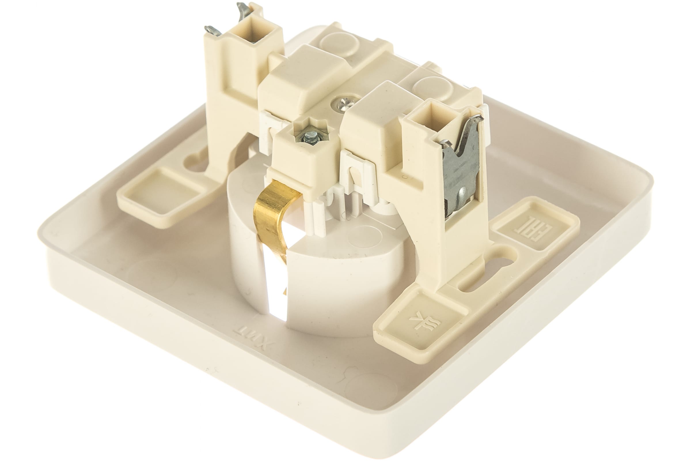 Розетка СП 1-м 16А с/з белая